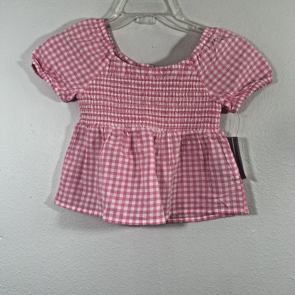 Cat Jack Top Kids XS Pink Seersucker Smoked Summer